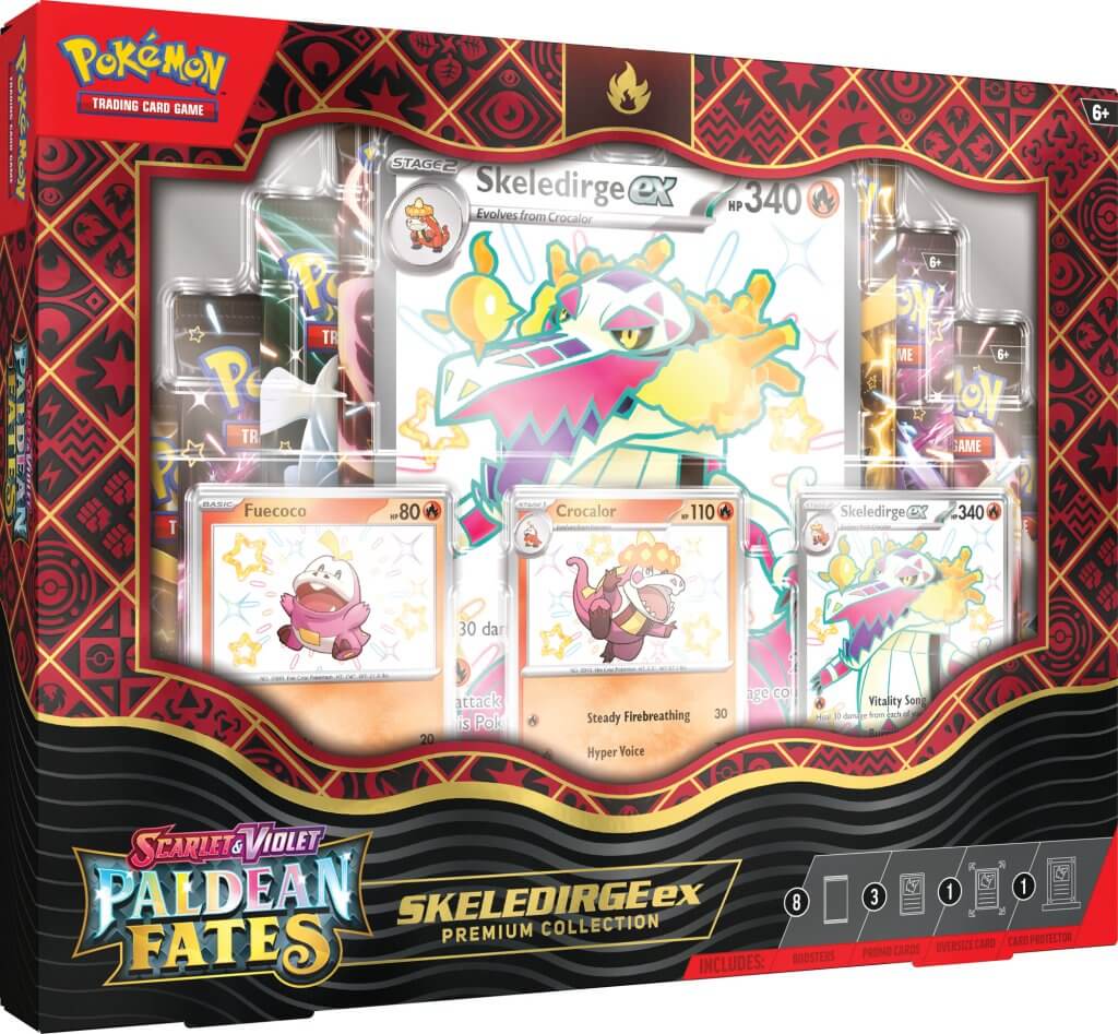 POKMON TCG Scarlet & Violet 4.5 Paldean Fates Premium Collection Faraway Island Collectibles POKMON TCG Scarlet & Violet 4.5 Paldean Fates Premium Collection Faraway Island Collectibles