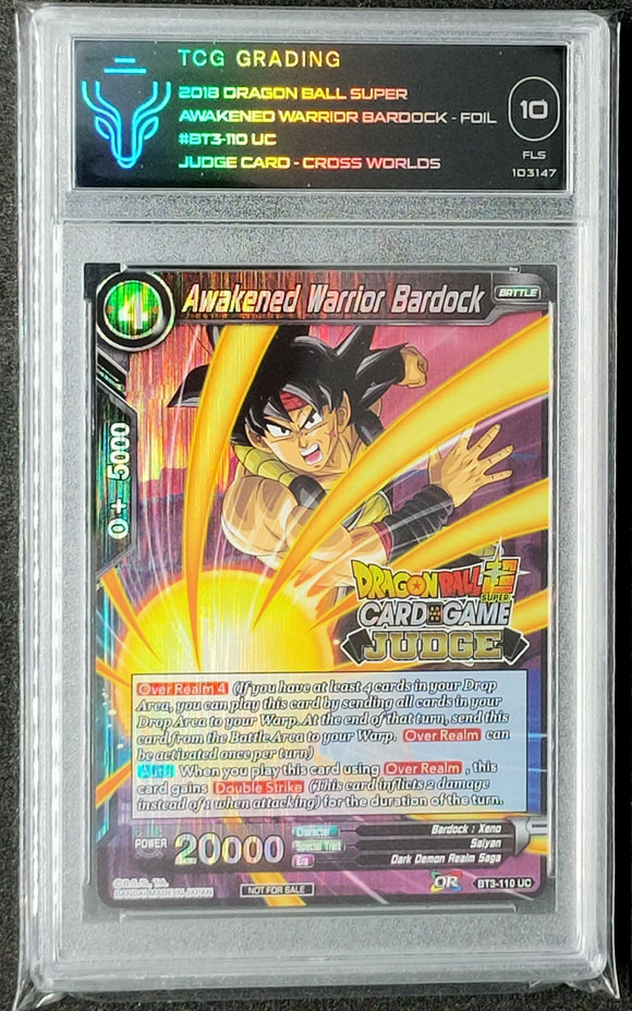 Dragon Ball Super TCG Awakened Warrior Bardock Foil Judge BT3-110 TCG Faraway Island Collectibles Dragon Ball Super TCG Awakened Warrior Bardock Foil Judge BT3-110 TCG Faraway Island Collectibles