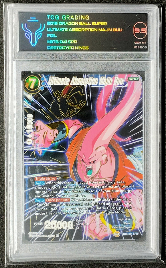 Dragon Ball Super TCG Ultimate Absorption Majin Buu BT6-041 SPR TCG Grading (9.5)