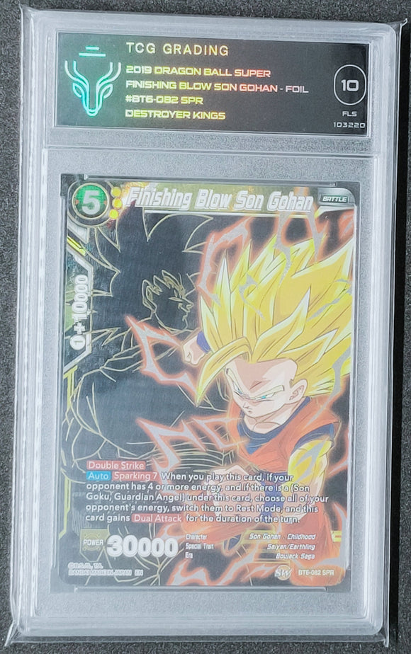 Dragon Ball Super TCG Finishing Blow Son Gohan BT6-082 SPR TCG Grading (10)