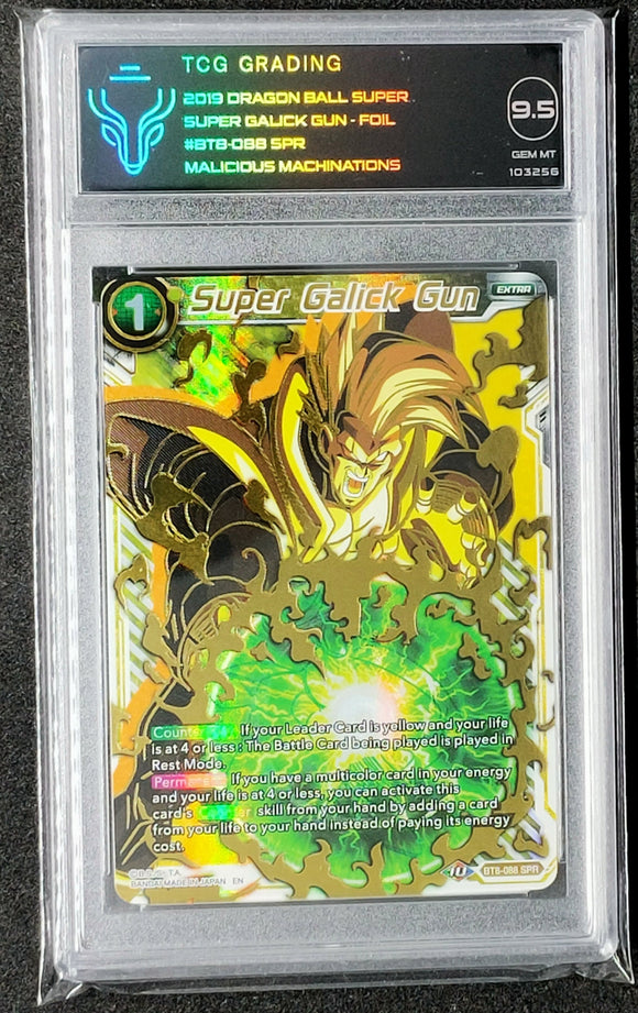 graded dragon ball super cards Dragon Ball Super TCG Super Galick Gun Foil BT8-088 SPR TCG Grading (9 – Faraway Island Collectibles