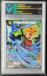 Dragon Ball Super TCG SS Trunks, God-Sealing Technique BT10-044 SPR TCG Grading (9.5)