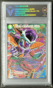 Dragon Ball Super TCG Frieza, Charismatic Villan BT10-075 SPR TCG Grading (10)