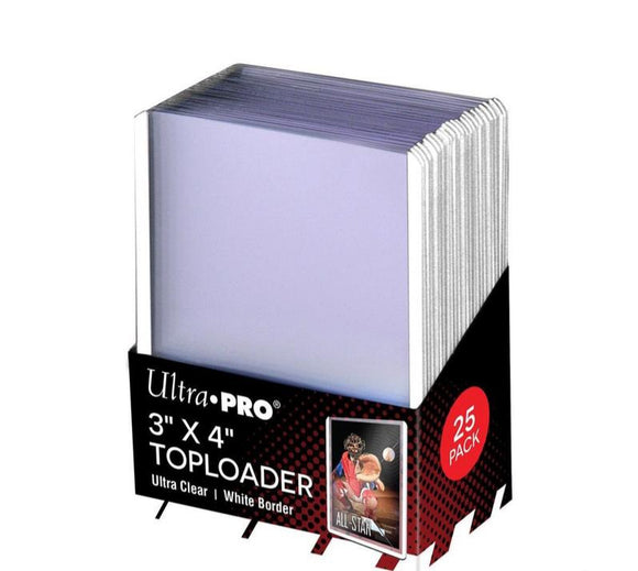 ULTRA PRO Top Loader - 3 x 4 35pt White Border